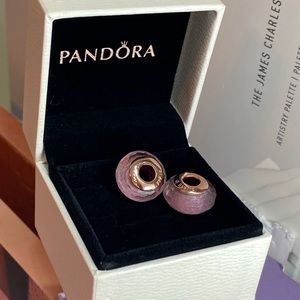 Authentic pandora charm new never used pair of two
